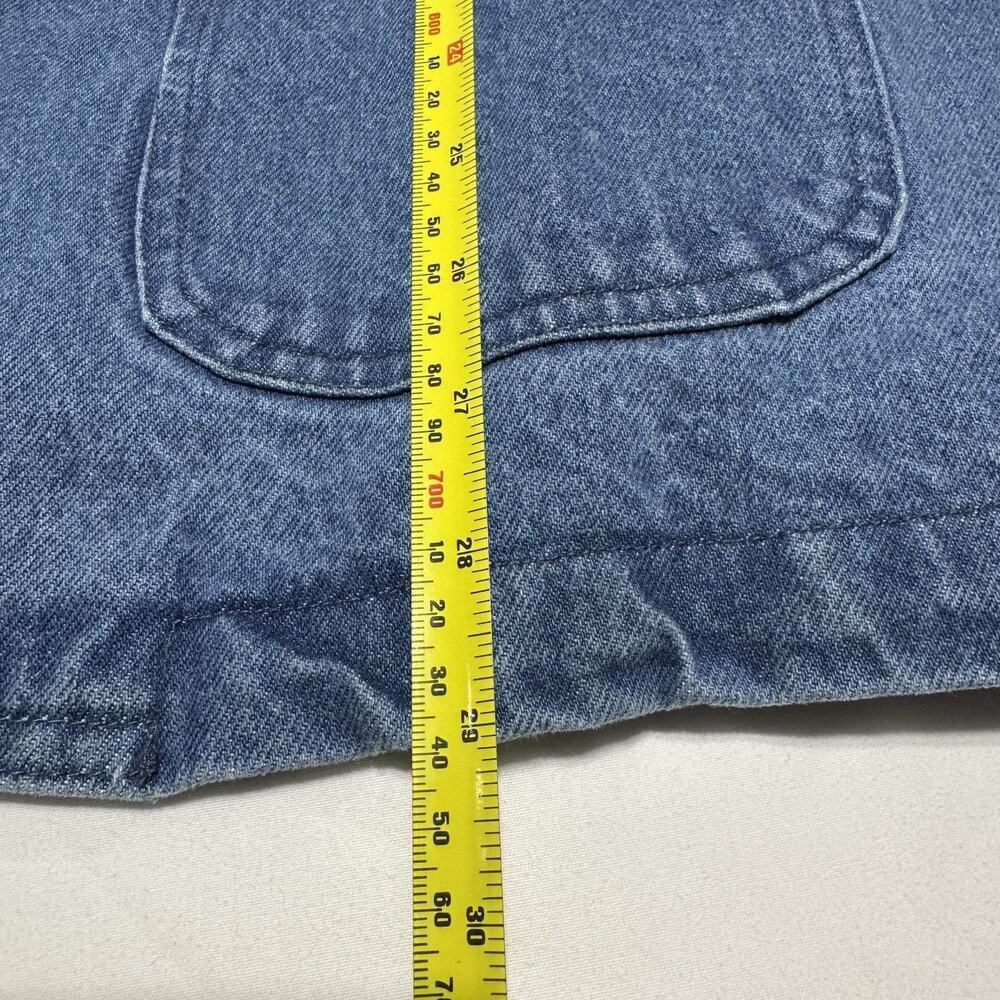 The Blue Western Cowboy Denim Jacket Embroidered Boots Hats Stars Size M - Picture 8 of 10
